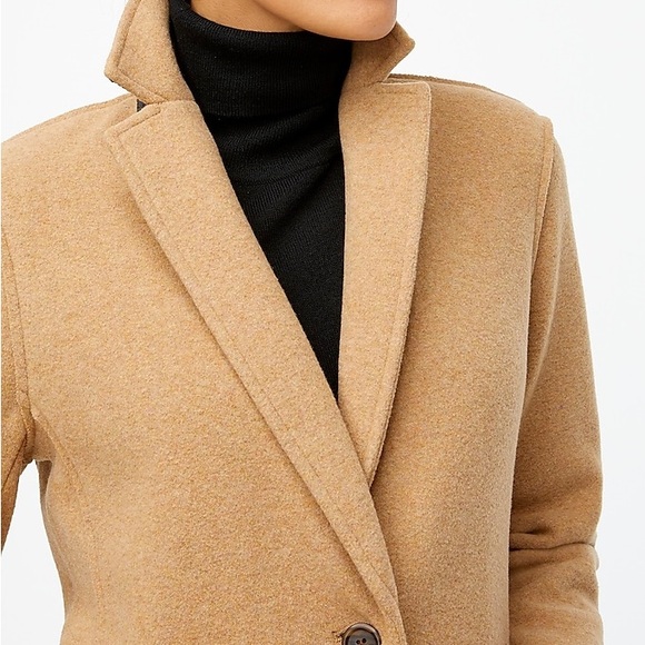 NEW / J.Crew Factory Boiled wool-blend topcoat - Picture 2 of 8